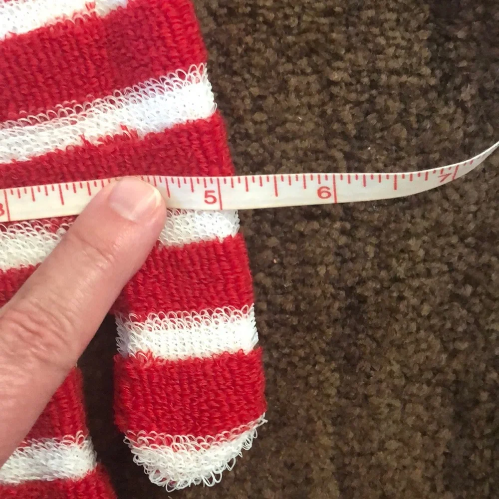 🌵3/$15 Red White stripped water shower bath scrubbing glove (see description)